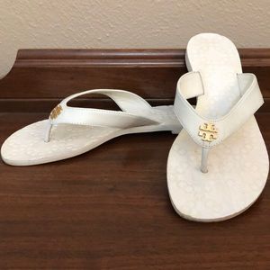 Tory Burch leather flip-flops